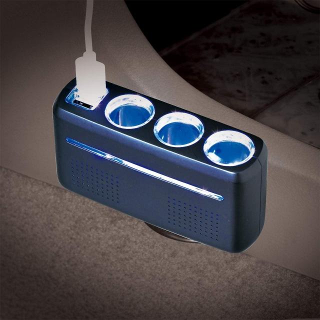 セイワ(SEIWA) 車内用品 DC/DCコンバーター 24V車専用 12V出力 USBポート 2口 12Vソケット穴 3連 < 自動車/バイク セイワ(SEIWA) 車内用品 DC/DCコンバーター 24V車専用 12V出力 USBポート 2口 12Vソケット穴 3連 < 自動車/バイク