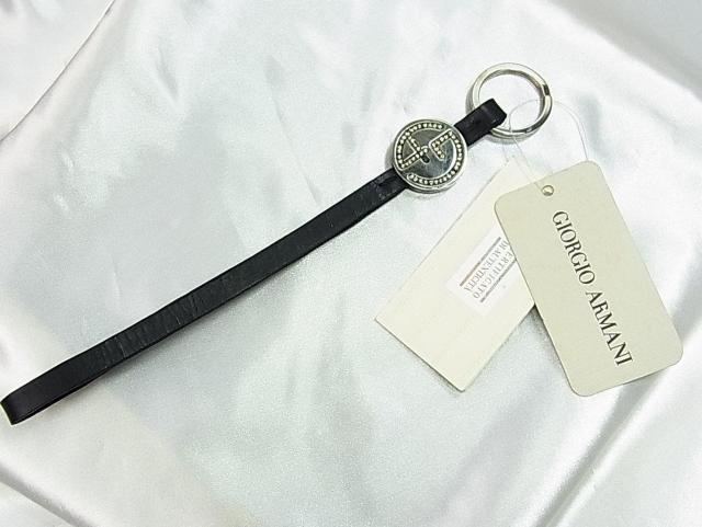 正規品 訳あり GIORGIO ARMANI ジョルジオ・アルマーニ キーリング付きストラップ < ブランド 正規品 訳あり GIORGIO ARMANI ジョルジオ・アルマーニ キーリング付きストラップ < ブランドの