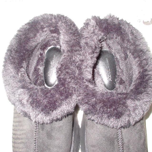 AZUL BY MOUSSYアズールバイマウジー*厚底ムートンヒールデザインスリッポン*ショートブーツ*ムートンブーツ(ブラック) < ブランド AZUL BY MOUSSYアズールバイマウジー*厚底ムートンヒールデザインスリッポン*ショートブーツ*ムートンブーツ(ブラック) < ブランドの