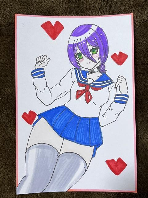 自作イラスト チェンソーマン レゼ ハガキサイズ 制服セーラー服コスプレ11 < アニメ/コミック/キャラクター 自作イラスト チェンソーマン レゼ ハガキサイズ 制服セーラー服コスプレ11 < アニメ/コミック/キャラクターの