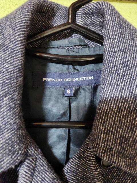 FRENCH CONNECTION フレンチコネクション レディース ショート丈ジャケット ピーコート風 紺色系 サイズ6 < 女性ファッション FRENCH CONNECTION フレンチコネクション レディース ショート丈ジャケット ピーコート風 紺色系 サイズ6 < 女性ファッションの
