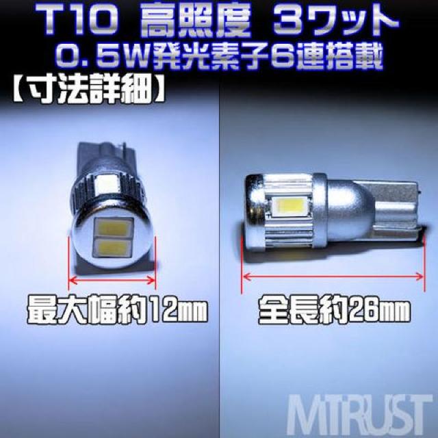 LED T10 V^ TX SMD 6A 3w u[  XeXou Gg  /oCN