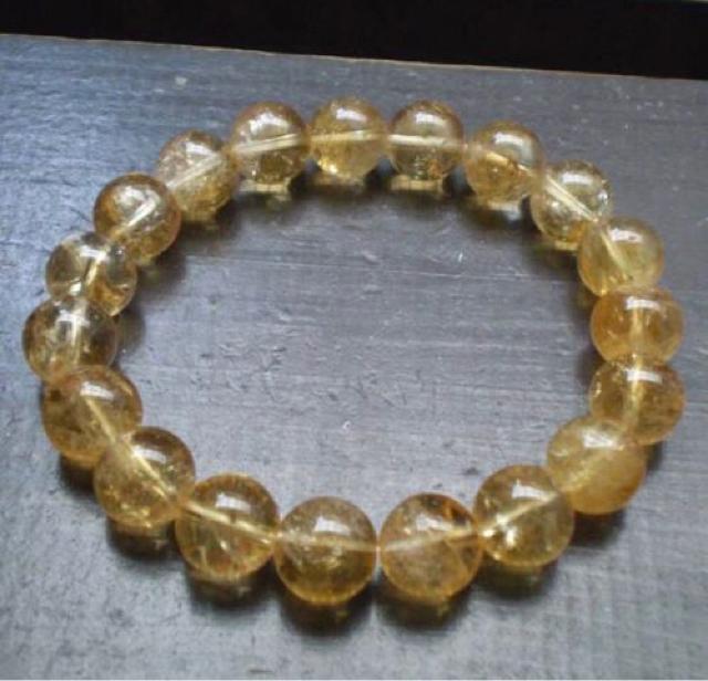 10ミリ玉 黄水晶・シトリンブレスレット < 女性アクセサリー/時計 10ミリ玉 黄水晶・シトリンブレスレット < 女性アクセサリー/時計の