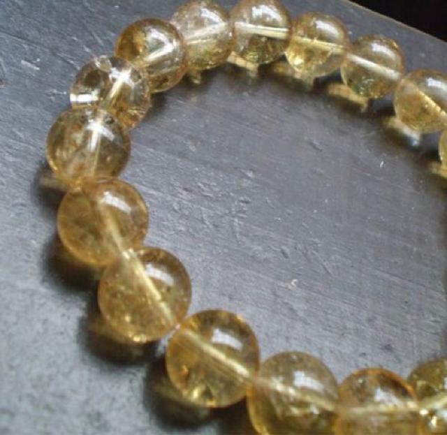 10ミリ玉 黄水晶・シトリンブレスレット < 女性アクセサリー/時計 10ミリ玉 黄水晶・シトリンブレスレット < 女性アクセサリー/時計の