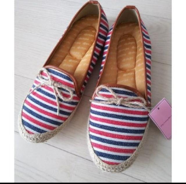 LL★melange★マリンボーダーコンフォートシューズ★新品★ < 女性ファッション LL★melange★マリンボーダーコンフォートシューズ★新品★ < 女性ファッションの