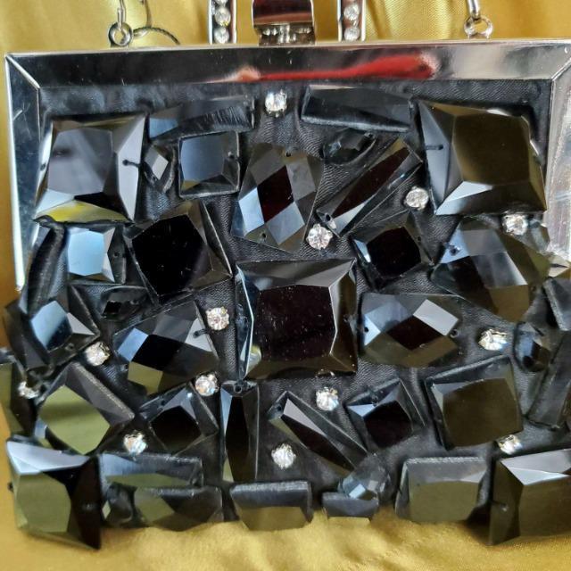 込み★定¥9.500★ブロックストーン使い!がま口2wayパーティーバック★ < 女性ファッション 込み★定¥9.500★ブロックストーン使い!がま口2wayパーティーバック★ < 女性ファッションの