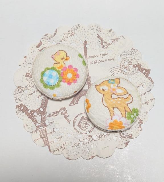 ハンドメイド♪くるみボタンマグネット『レトロアニマル2個セット』アヒル&バンビ < ペット/手芸/園芸  ハンドメイド♪くるみボタンマグネット『レトロアニマル2個セット』アヒル&バンビ  < ペット/手芸/園芸の