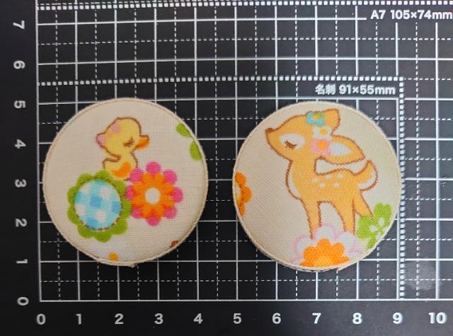 ハンドメイド♪くるみボタンマグネット『レトロアニマル2個セット』アヒル&バンビ < ペット/手芸/園芸  ハンドメイド♪くるみボタンマグネット『レトロアニマル2個セット』アヒル&バンビ < ペット/手芸/園芸の