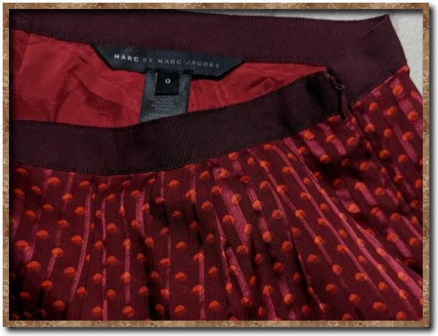 マークバイマークジェイコブス 水玉シルクスカート 赤 < ブランド マークバイマークジェイコブス 水玉シルクスカート 赤 < ブランドの