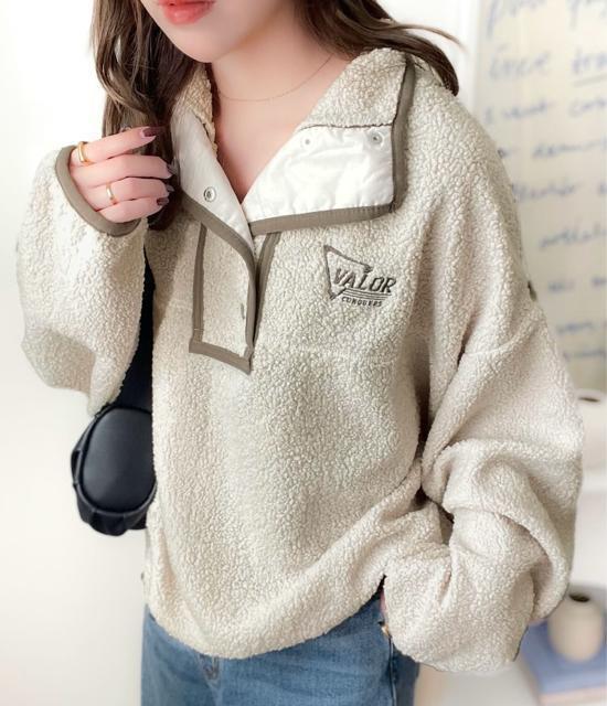 新品☆Java(ジャバ)パイピングスタンドボアブルゾン フリース☆W < 女性ファッション 新品☆Java(ジャバ)パイピングスタンドボアブルゾン フリース☆W < 女性ファッションの