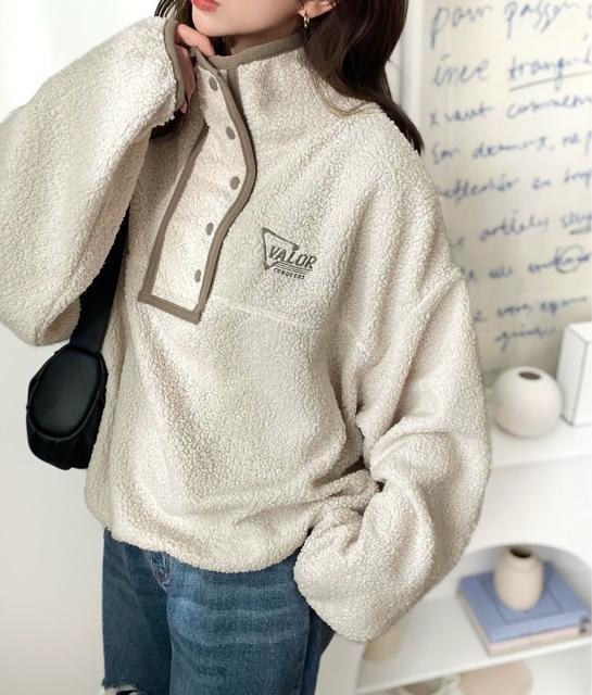 新品☆Java(ジャバ)パイピングスタンドボアブルゾン フリース☆W < 女性ファッション 新品☆Java(ジャバ)パイピングスタンドボアブルゾン フリース☆W < 女性ファッションの