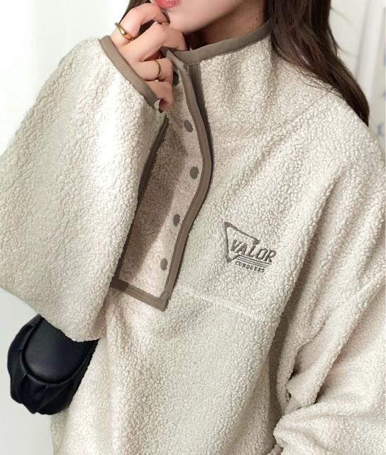 新品☆Java(ジャバ)パイピングスタンドボアブルゾン フリース☆W < 女性ファッション 新品☆Java(ジャバ)パイピングスタンドボアブルゾン フリース☆W < 女性ファッションの