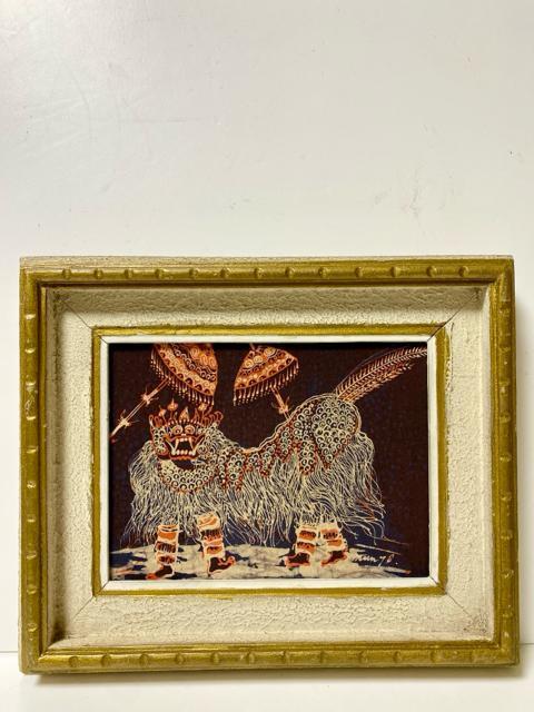 伝統工芸 琉球紅型 額縁 壁掛け絵 沖縄 レア コレクション < インテリア/ライフ  伝統工芸 琉球紅型 額縁 壁掛け絵 沖縄 レア コレクション < インテリア/ライフの