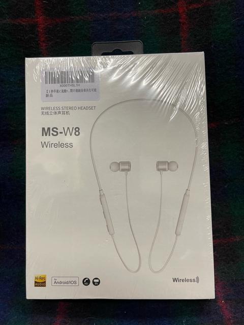ワイヤレス ステレオイヤホン ネックバンドスタイル MS-W8 WIRELESS ホワイト ワイヤレスイヤホン ステレオヘッド < 家電/AV ワイヤレス ステレオイヤホン ネックバンドスタイル MS-W8 WIRELESS ホワイト ワイヤレスイヤホン ステレオヘッド < 家電/AVの
