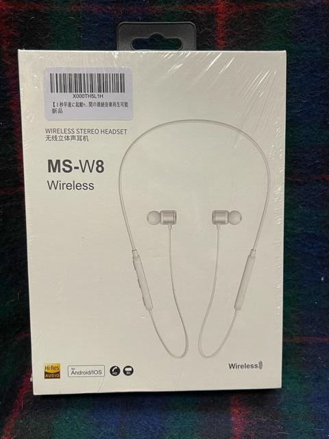 ワイヤレス ステレオイヤホン ネックバンドスタイル MS-W8 WIRELESS ホワイト ワイヤレスイヤホン ステレオヘッド < 家電/AV ワイヤレス ステレオイヤホン ネックバンドスタイル MS-W8 WIRELESS ホワイト ワイヤレスイヤホン ステレオヘッド < 家電/AVの