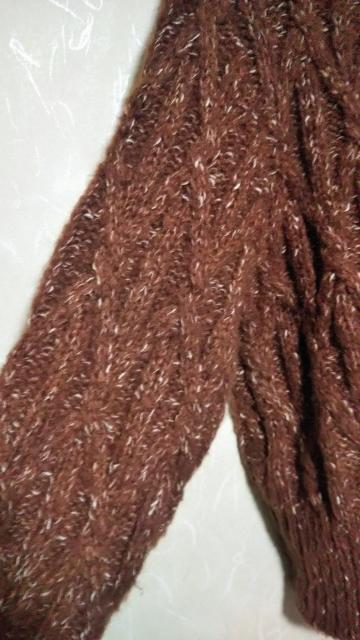 URBAN RESEARCH UR lab. ケーブル編クルーネックニット ブラウン レディース長袖ニット メランジニット < ブランド URBAN RESEARCH UR lab. ケーブル編クルーネックニット ブラウン レディース長袖ニット メランジニット < ブランドの