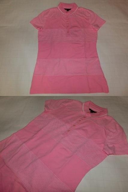 USA購入【TOMMY HILFIGER】ドッド柄ボーダーポロシャツUS S PINK < ブランド  USA購入【TOMMY HILFIGER】ドッド柄ボーダーポロシャツUS S PINK < ブランドの