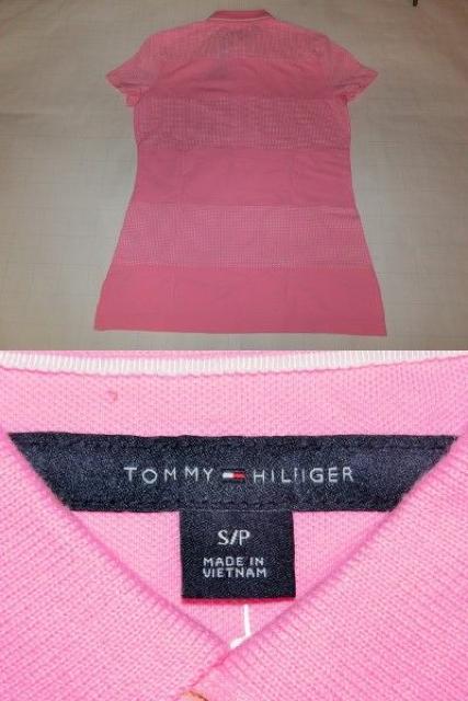 USA購入【TOMMY HILFIGER】ドッド柄ボーダーポロシャツUS S PINK < ブランド  USA購入【TOMMY HILFIGER】ドッド柄ボーダーポロシャツUS S PINK < ブランドの