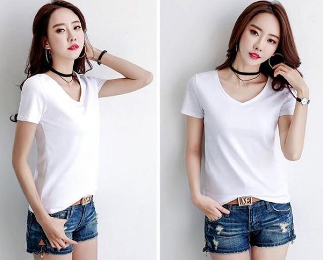 残1点★圧倒的ネット最安値790円★超人気Vネック半袖トップス 白M < 女性ファッション  残1点★圧倒的ネット最安値790円★超人気Vネック半袖トップス 白M  < 女性ファッションの