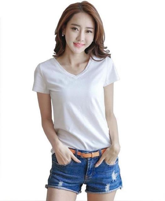 残1点★圧倒的ネット最安値790円★超人気Vネック半袖トップス 白M < 女性ファッション  残1点★圧倒的ネット最安値790円★超人気Vネック半袖トップス 白M < 女性ファッションの