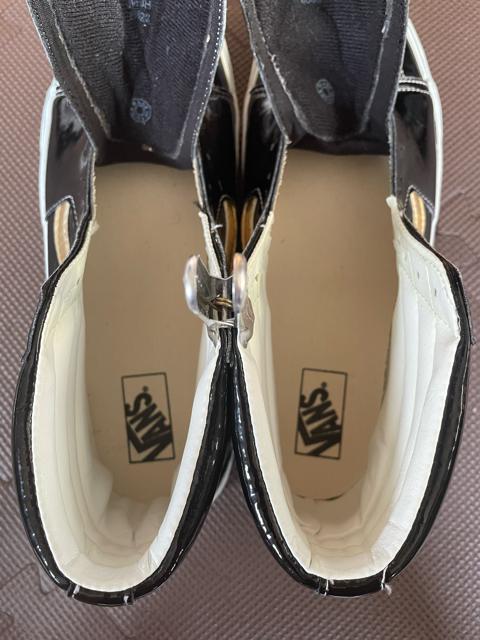 美品 デッドストック VANS SK8-HI V38PT スケートハイ エナメル ブラック×ゴールド US12 30cm 旧ロゴ < ブランド  美品 デッドストック VANS SK8-HI V38PT スケートハイ エナメル ブラック×ゴールド US12 30cm 旧ロゴ < ブランドの