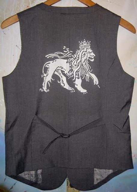 Jah Lion ライオン ジレ ベスト 男女兼用 ジャマイカ レゲエ スーツベスト < 男性ファッション  Jah Lion ライオン ジレ ベスト 男女兼用 ジャマイカ レゲエ スーツベスト  < 男性ファッションの