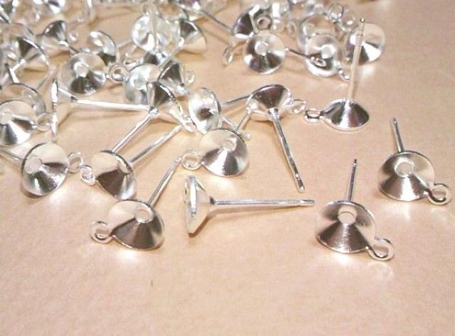 カン付きカップピアス30個シルバー < ペット/手芸/園芸  カン付きカップピアス30個シルバー  < ペット/手芸/園芸の
