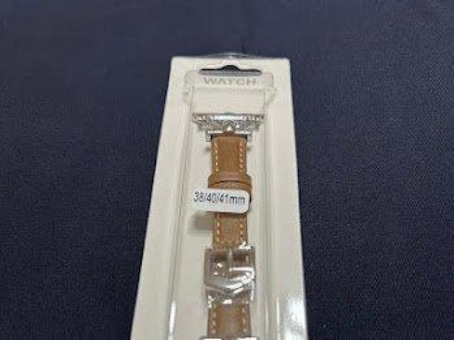Apple Watch バンド 合皮 38/40/41mm ライトブラウン+シルバー < 女性アクセサリー/時計 Apple Watch バンド 合皮 38/40/41mm ライトブラウン+シルバー < 女性アクセサリー/時計の