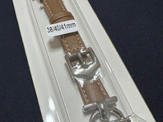 Apple Watch バンド 合皮 38/40/41mm ライトブラウン+シルバー < 女性アクセサリー/時計 Apple Watch バンド 合皮 38/40/41mm ライトブラウン+シルバー < 女性アクセサリー/時計の