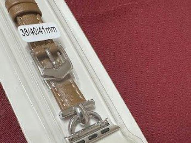 Apple Watch バンド 合皮 38/40/41mm ライトブラウン+シルバー < 女性アクセサリー/時計 Apple Watch バンド 合皮 38/40/41mm ライトブラウン+シルバー < 女性アクセサリー/時計の
