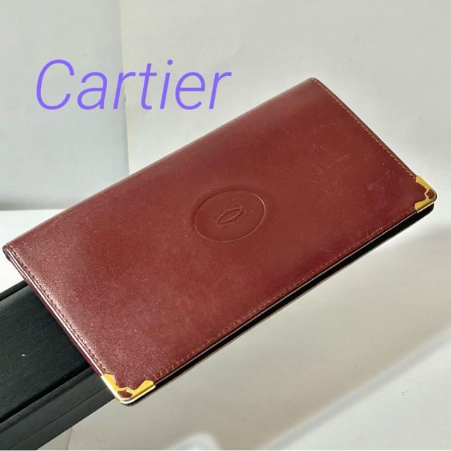 Cartier カルティエ マストライン レザー 二つ折り 長財布 ウォレット 札入れ カード入れ メンズ ボルドー < ブランド Cartier カルティエ マストライン レザー 二つ折り 長財布 ウォレット 札入れ カード入れ メンズ ボルドー < ブランドの