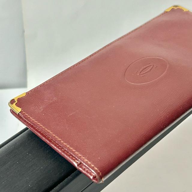 Cartier カルティエ マストライン レザー 二つ折り 長財布 ウォレット 札入れ カード入れ メンズ ボルドー < ブランド Cartier カルティエ マストライン レザー 二つ折り 長財布 ウォレット 札入れ カード入れ メンズ ボルドー < ブランドの