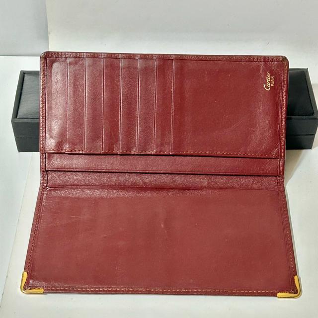 Cartier カルティエ マストライン レザー 二つ折り 長財布 ウォレット 札入れ カード入れ メンズ ボルドー < ブランド Cartier カルティエ マストライン レザー 二つ折り 長財布 ウォレット 札入れ カード入れ メンズ ボルドー < ブランドの