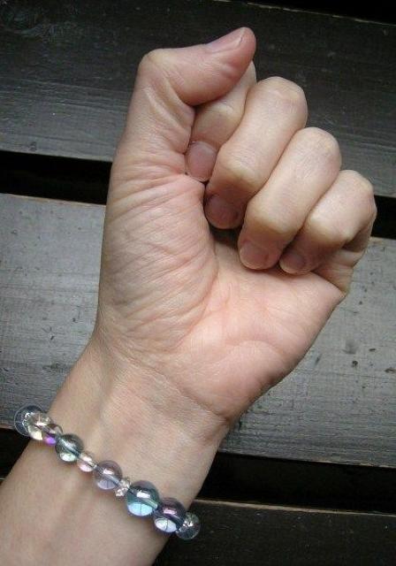 アクアオーラxコスモオーラxカット水晶ブレスレット < 女性アクセサリー/時計  アクアオーラxコスモオーラxカット水晶ブレスレット < 女性アクセサリー/時計の