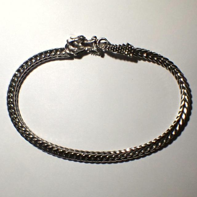 ドラゴン 竜 龍 V字 ブレスレット 銀色 シルバー色 メンズ アクセサリー < 男性アクセサリー/時計  ドラゴン 竜 龍 V字 ブレスレット 銀色 シルバー色 メンズ アクセサリー < 男性アクセサリー/時計の