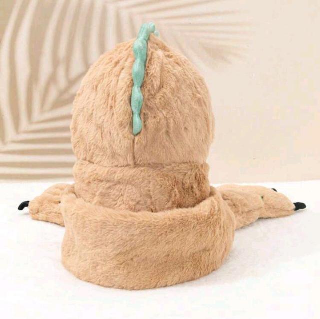 ベビー★新品★もふもふ怪獣のマフラー付帽子/ベージュ < キッズ/ベビー  ベビー★新品★もふもふ怪獣のマフラー付帽子/ベージュ < キッズ/ベビーの