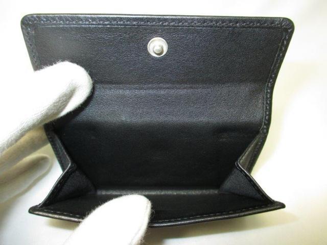 超美品 BVLGARI ブルガリ コンパクト財布 レザー三つ折り財布 黒 本物 < ブランド  超美品 BVLGARI ブルガリ コンパクト財布 レザー三つ折り財布 黒 本物 < ブランドの