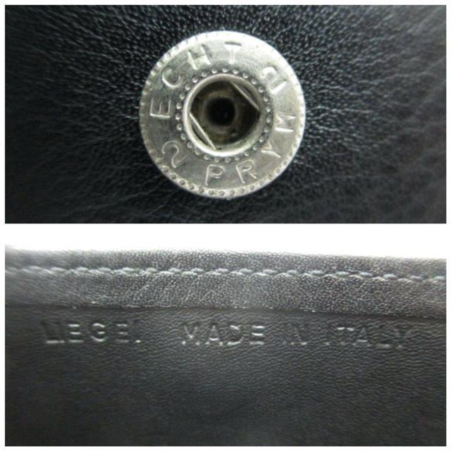 超美品 BVLGARI ブルガリ コンパクト財布 レザー三つ折り財布 黒 本物 < ブランド  超美品 BVLGARI ブルガリ コンパクト財布 レザー三つ折り財布 黒 本物 < ブランドの