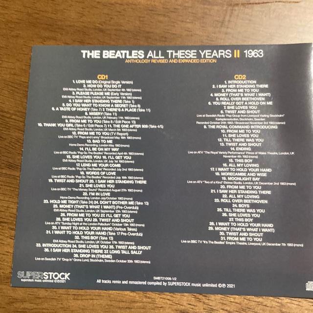 輸入盤 2枚組 THE BEATLES / ALL THESE YEARS 1963 ANTHOLOGY ビートルズ < タレントグッズ  輸入盤 2枚組 THE BEATLES / ALL THESE YEARS 1963 ANTHOLOGY ビートルズ < タレントグッズの