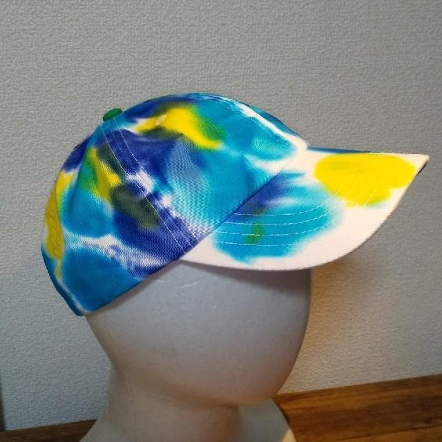NEW HATTAN ニューハッタン タイダイ キャップ サックス 未使用 < 男性ファッション  NEW HATTAN ニューハッタン タイダイ キャップ サックス 未使用 < 男性ファッションの