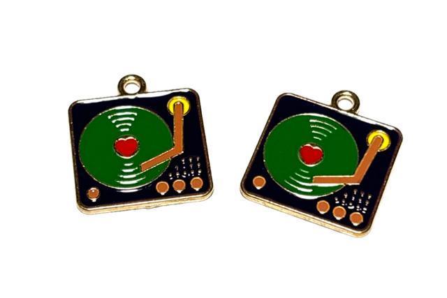 555 レコードプレイヤーのエナメルチャーム 2個 音楽パーツ◯ < ペット/手芸/園芸  555 レコードプレイヤーのエナメルチャーム 2個 音楽パーツ◯  < ペット/手芸/園芸の