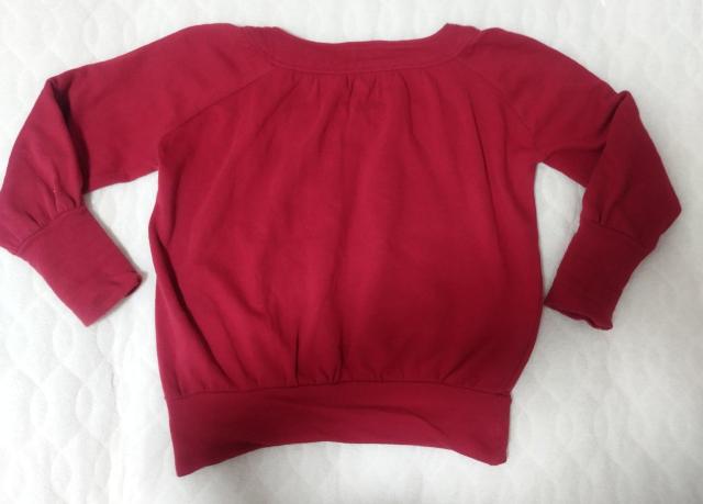 Angel Rondo 赤 長袖 スクエアえりスウェットトレーナートップス < 女性ファッション Angel Rondo 赤 長袖 スクエアえりスウェットトレーナートップス < 女性ファッションの