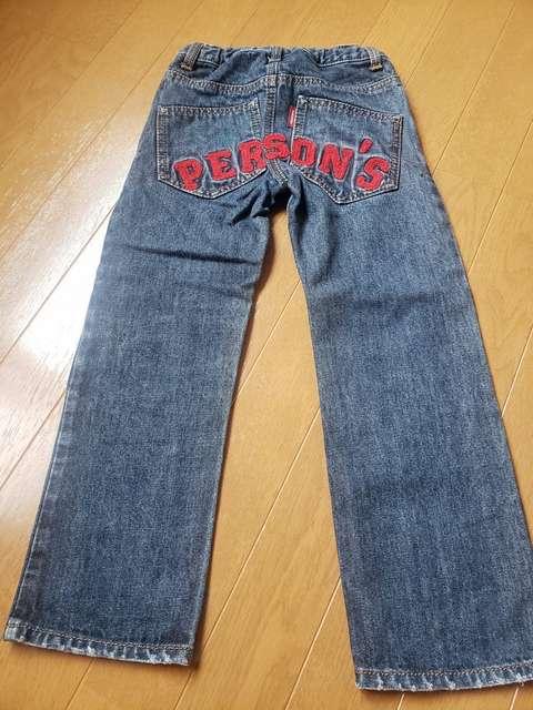 ☆新品同様☆パーソンズ☆ユーズド加工格好いいジーンズ☆120 < キッズ/ベビー  ☆新品同様☆パーソンズ☆ユーズド加工格好いいジーンズ☆120 < キッズ/ベビーの