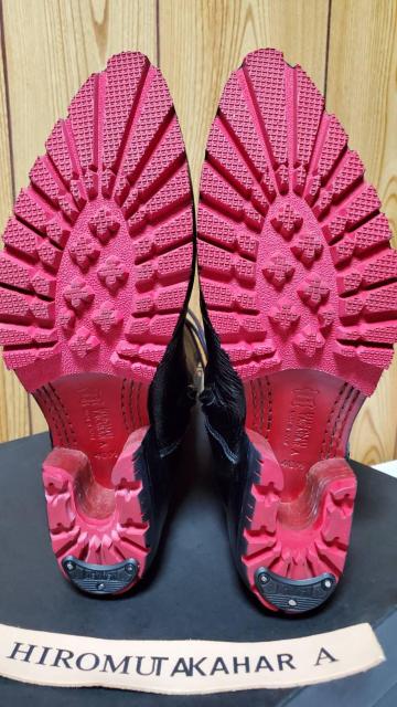 正規未 ハイド ロエン ヒロムタカハラ ディア レースアップ ロングレザーブーツ 黒 赤 40/ 7cmヒール ライダース 付属有 < ブランド 正規未 ハイド ロエン ヒロムタカハラ ディア レースアップ ロングレザーブーツ 黒 赤 40/ 7cmヒール ライダース 付属有 < ブランドの