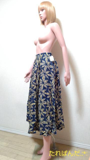 新品タグ付☆Chocolraffine☆ふんわリボタニカル柄のスカートB419☆3点で即落 < 女性ファッション  新品タグ付☆Chocolraffine☆ふんわリボタニカル柄のスカートB419☆3点で即落 < 女性ファッションの