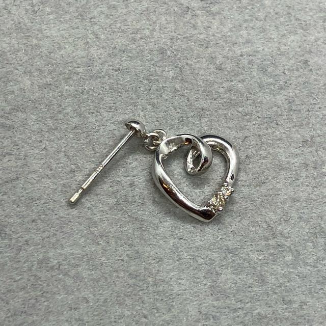 即決 K10 ゴールド 0.015 ダイヤモンド ハート ピアス 片耳のみ < 女性アクセサリー/時計  即決 K10 ゴールド 0.015 ダイヤモンド ハート ピアス 片耳のみ  < 女性アクセサリー/時計の
