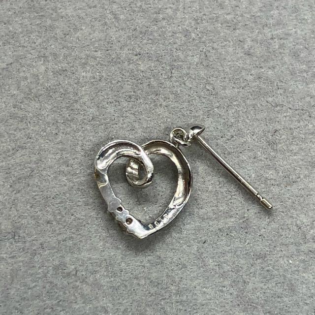 即決 K10 ゴールド 0.015 ダイヤモンド ハート ピアス 片耳のみ < 女性アクセサリー/時計  即決 K10 ゴールド 0.015 ダイヤモンド ハート ピアス 片耳のみ < 女性アクセサリー/時計の