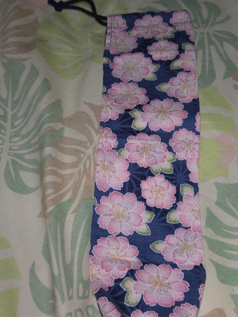 ★新柄紺×桜柄リコーダー入巾着袋 < キッズ/ベビー  ★新柄紺×桜柄リコーダー入巾着袋 < キッズ/ベビーの