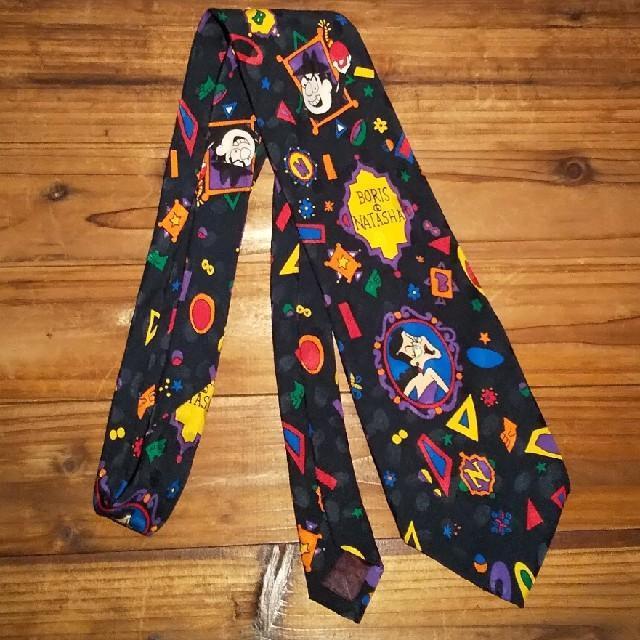 90‘s ルーニーテューンズ +ボリス&ナターシャ シルクネクタイ 未使用 < 男性ファッション  90‘s ルーニーテューンズ +ボリス&ナターシャ シルクネクタイ 未使用 < 男性ファッションの