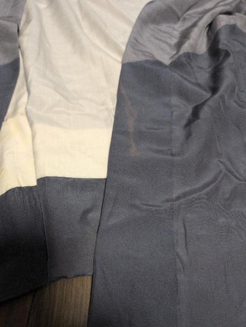 USED、リメイク用、メンズ長襦袢、袷、一部絞り柄 < 男性ファッション  USED、リメイク用、メンズ長襦袢、袷、一部絞り柄 < 男性ファッションの